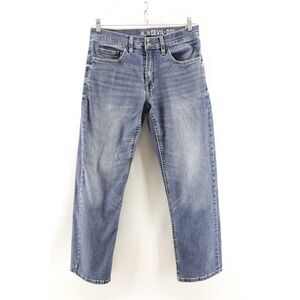 Devil Dog‎ Jeans Mens 30x30 Blue Modern Denim Streetwear Boot Cut Distressed